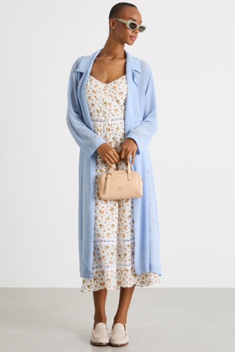 Printed crepe de chine dress Intrend