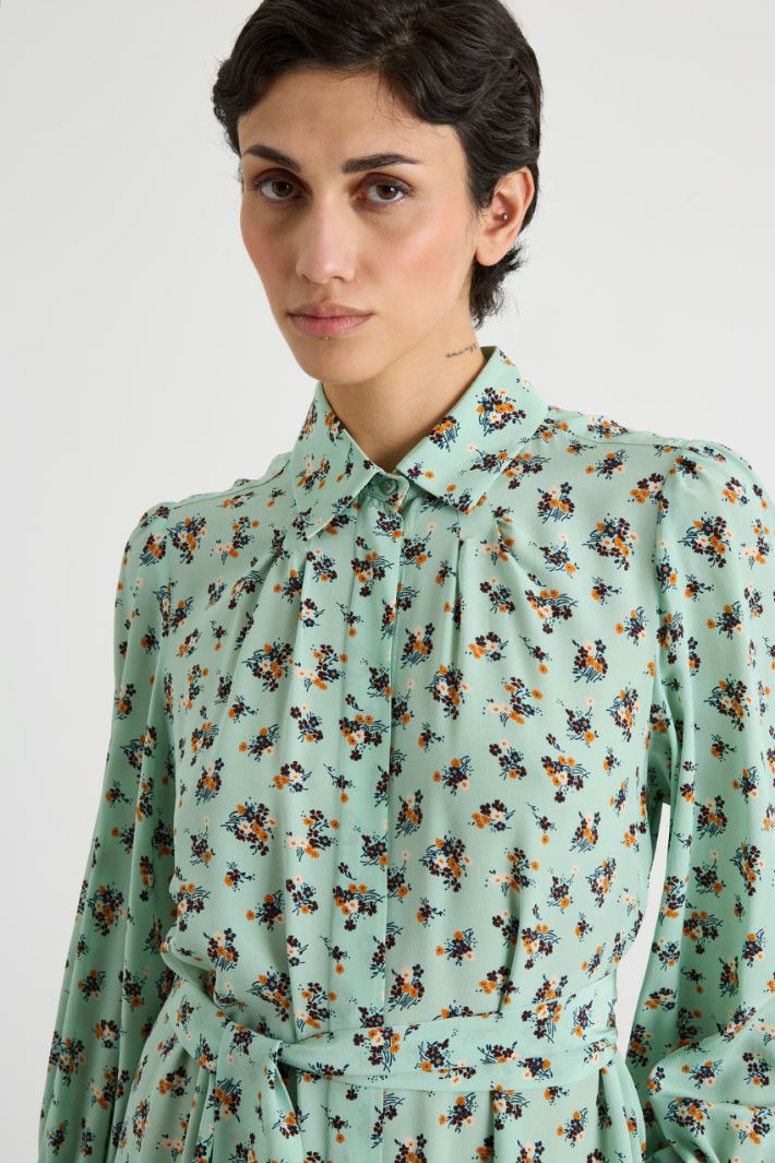 Belted shirt dress Intrend - 3