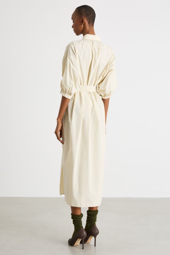 Balloon-sleeve shirt dress Intrend - 4
