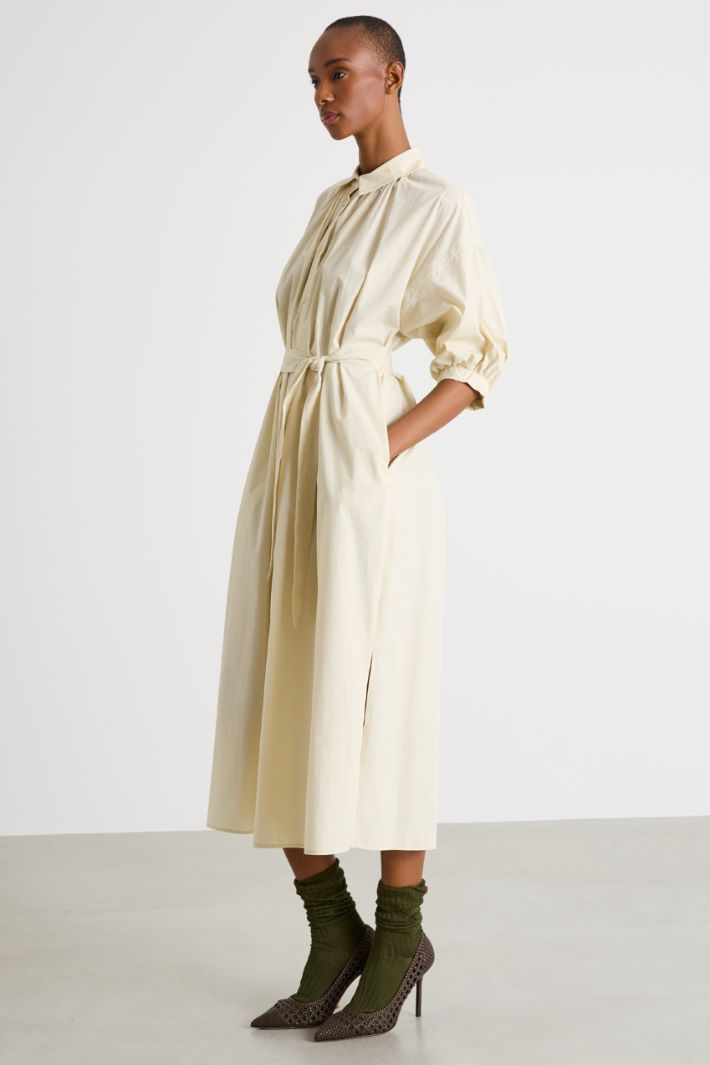 Balloon-sleeve shirt dress Intrend - 2