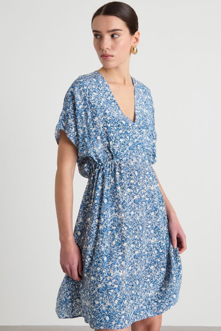 Printed crepe de chine dress Intrend - 2