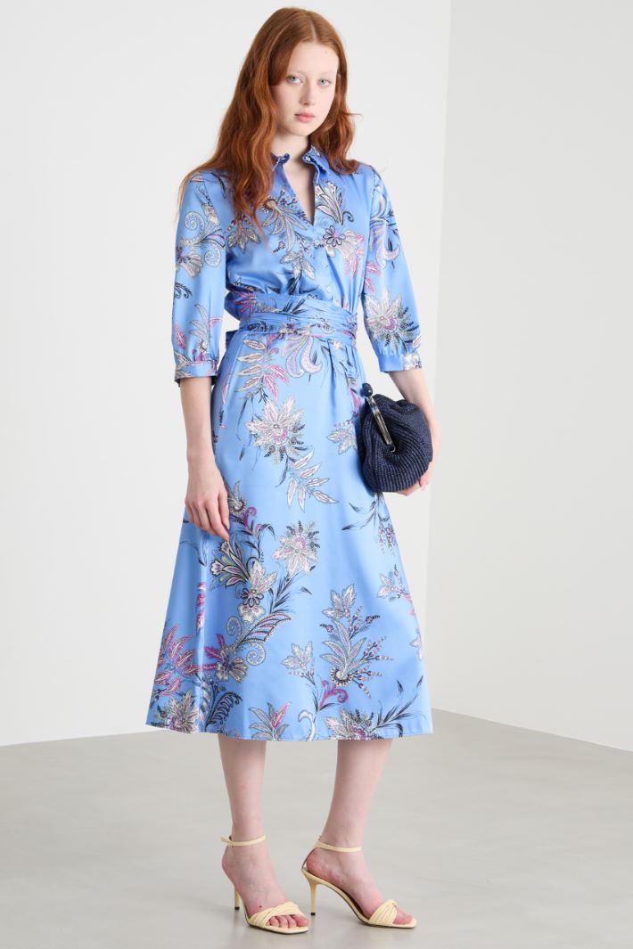 Abito in twill stampato Intrend