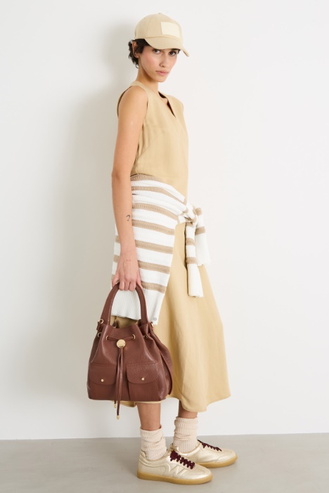 Abito svasato in tela Intrend