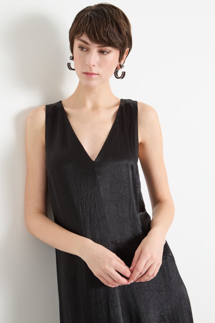 Long satin dress Intrend - 3