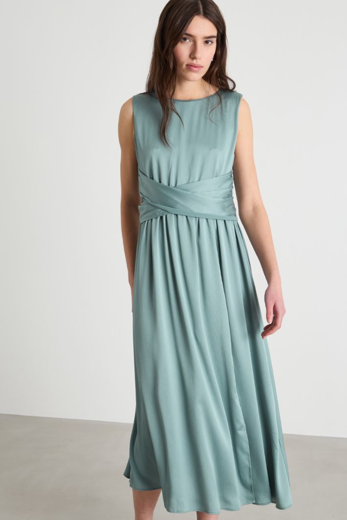 Flowing crepon dress Intrend - 2