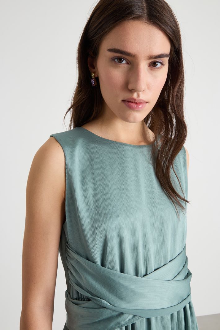 Flowing crepon dress Intrend - 3