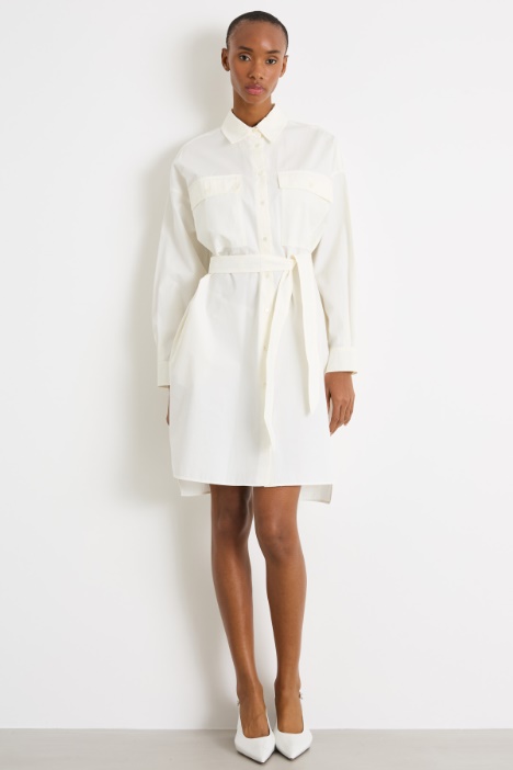 Abito chemisier in popeline