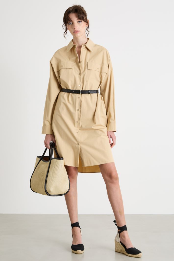 Poplin shirt dress Intrend