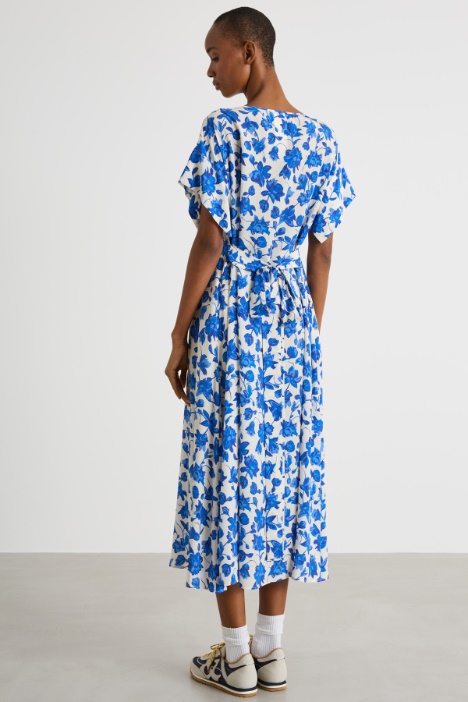 Abito in crepe de chine di seta