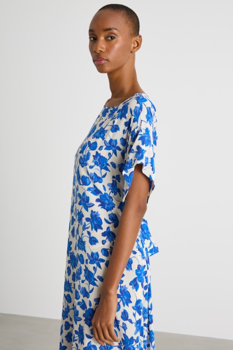 Abito in crepe de chine di seta