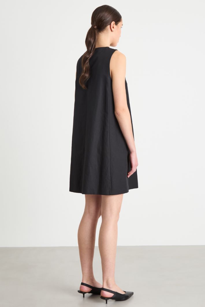 Short canvas dress Intrend - 4