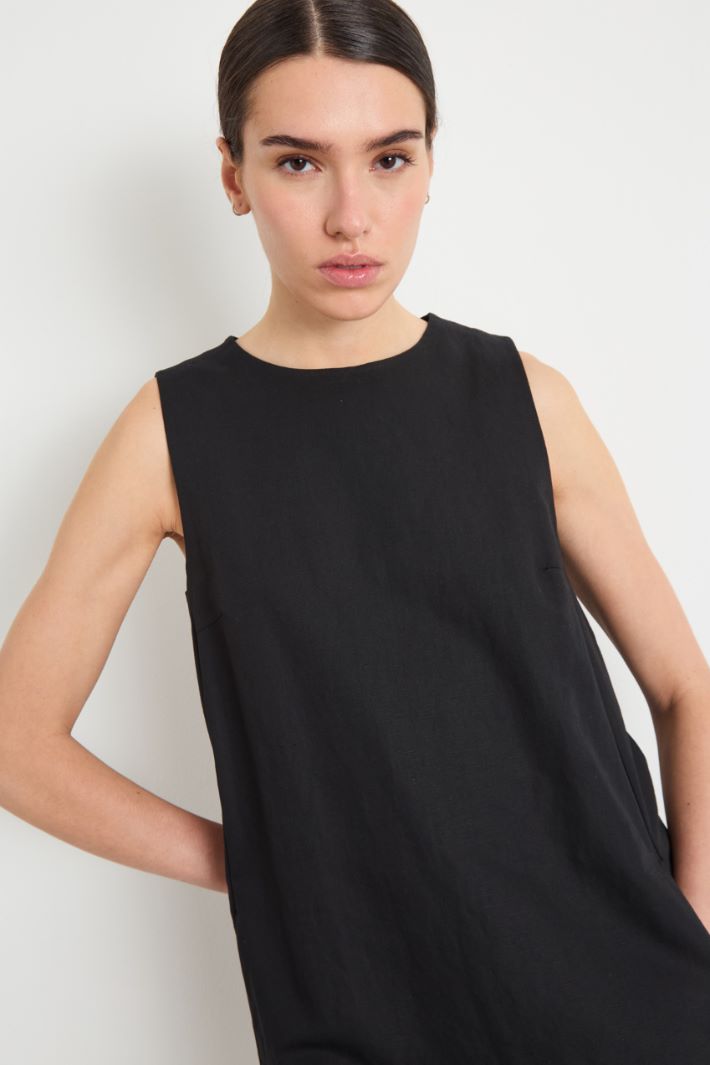 Short canvas dress Intrend - 3