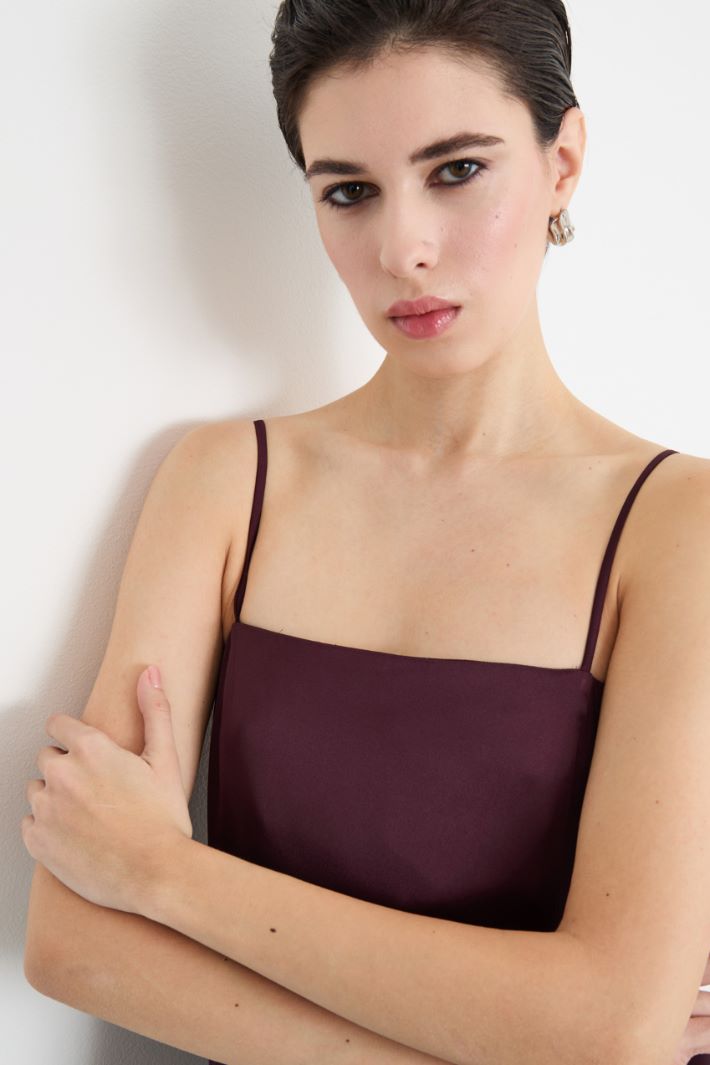 Abito lungo in raso Intrend - 3