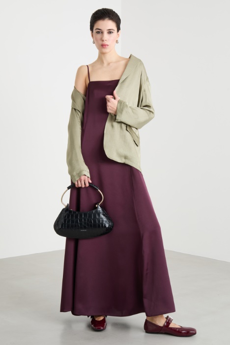 Abito lungo in raso Intrend