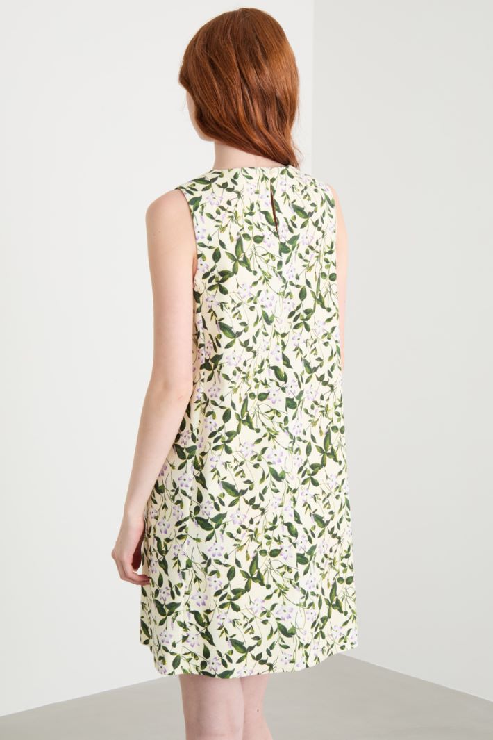 Printed basketweave dress Intrend - 4