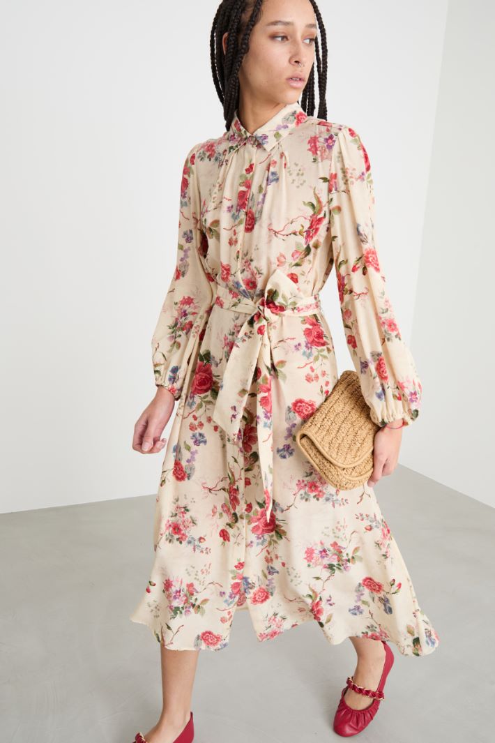 Belted shirt dress Intrend - 2