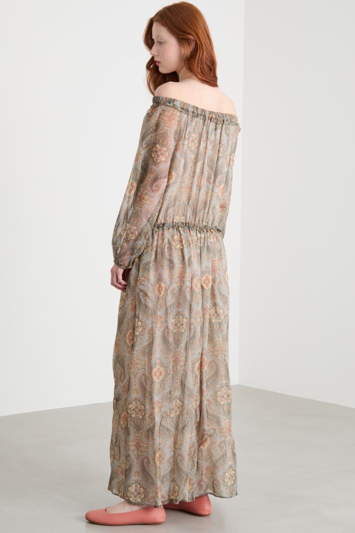 Patterned georgette dress Intrend - 4