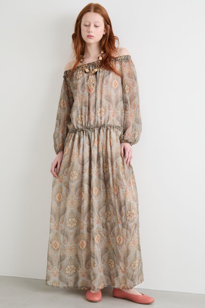 Patterned georgette dress Intrend - 2