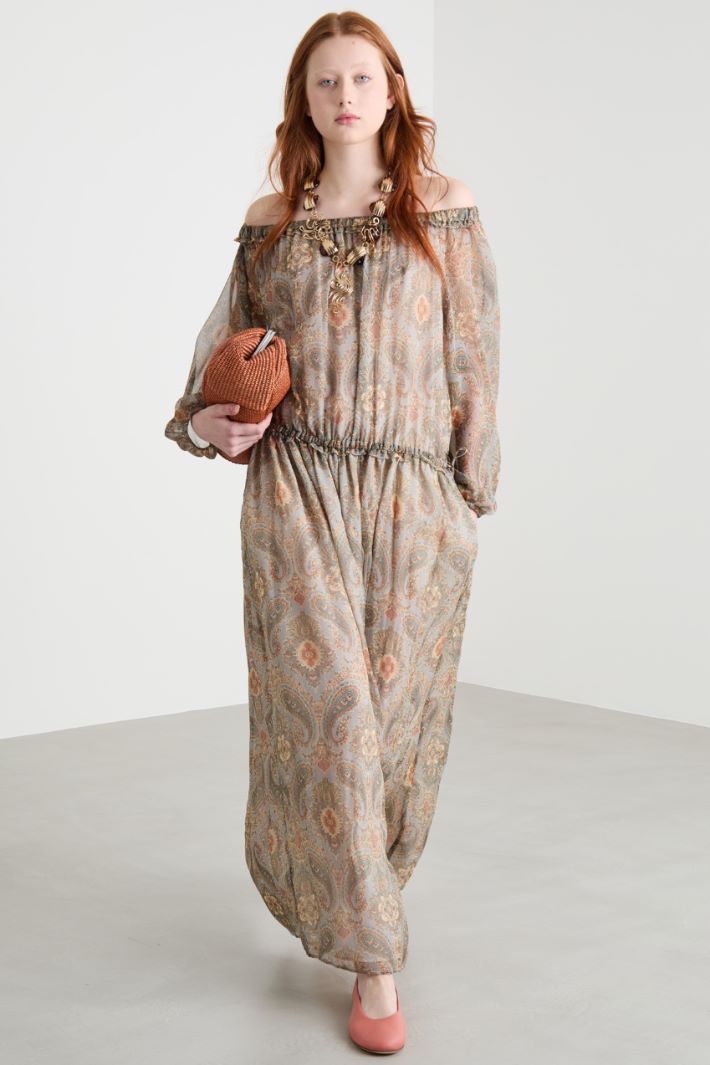 Patterned georgette dress Intrend