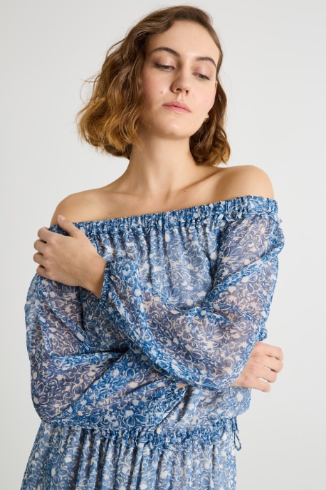 Abito in georgette fantasia