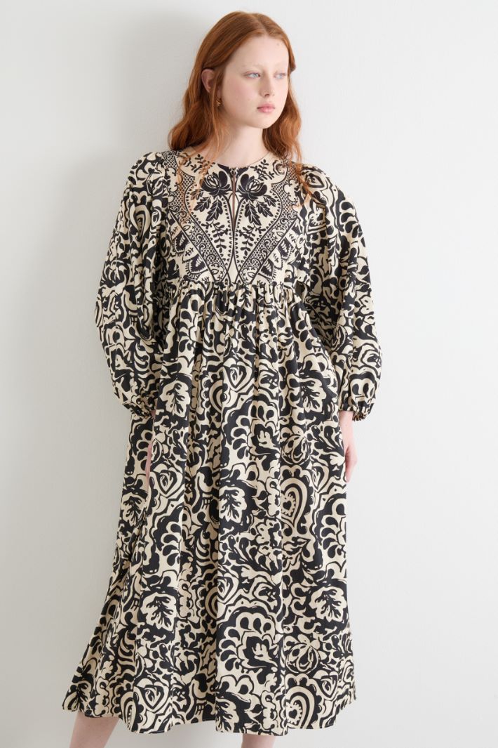 Abito in popeline stampato Intrend - 2