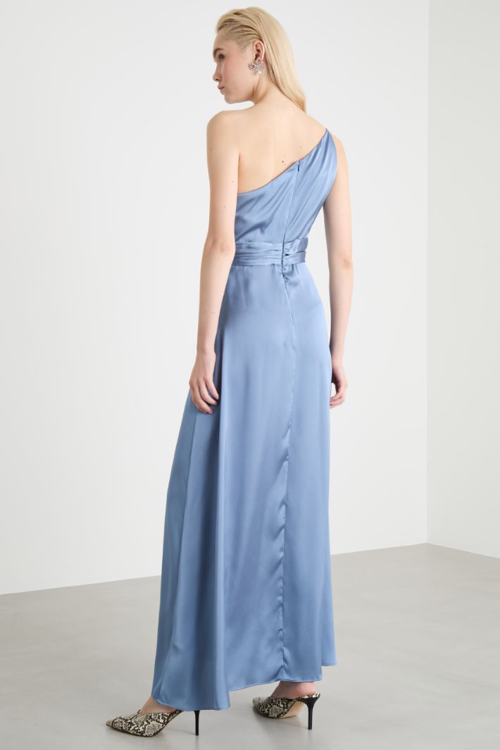 Satin one-shoulder dress Intrend - 4