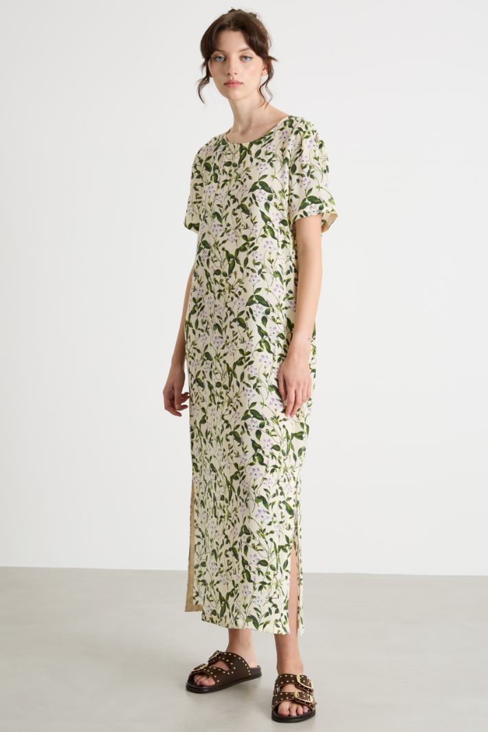 Abito lungo e ampio in crepe de chine Intrend - 2