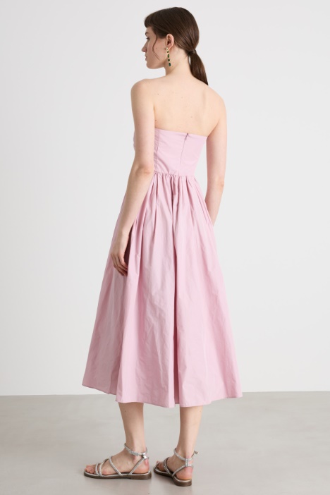 Abito bustier in taffetà