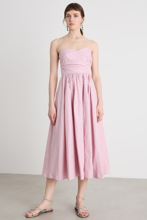 Abito bustier in taffetà