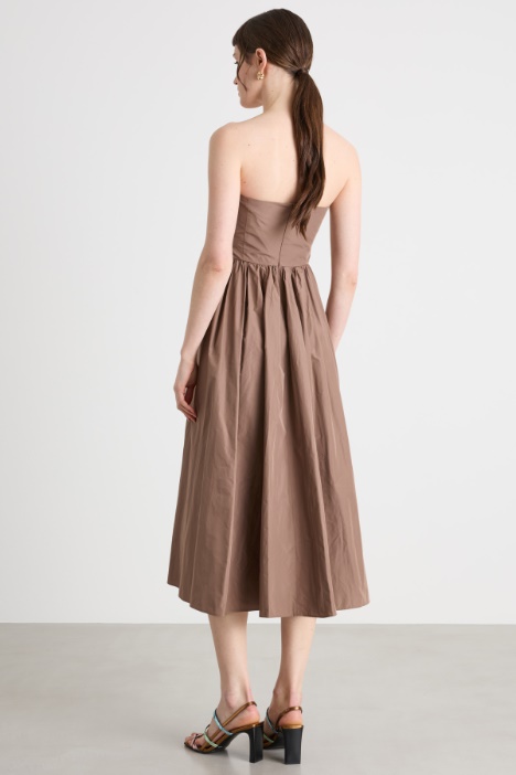 Abito bustier in taffetà