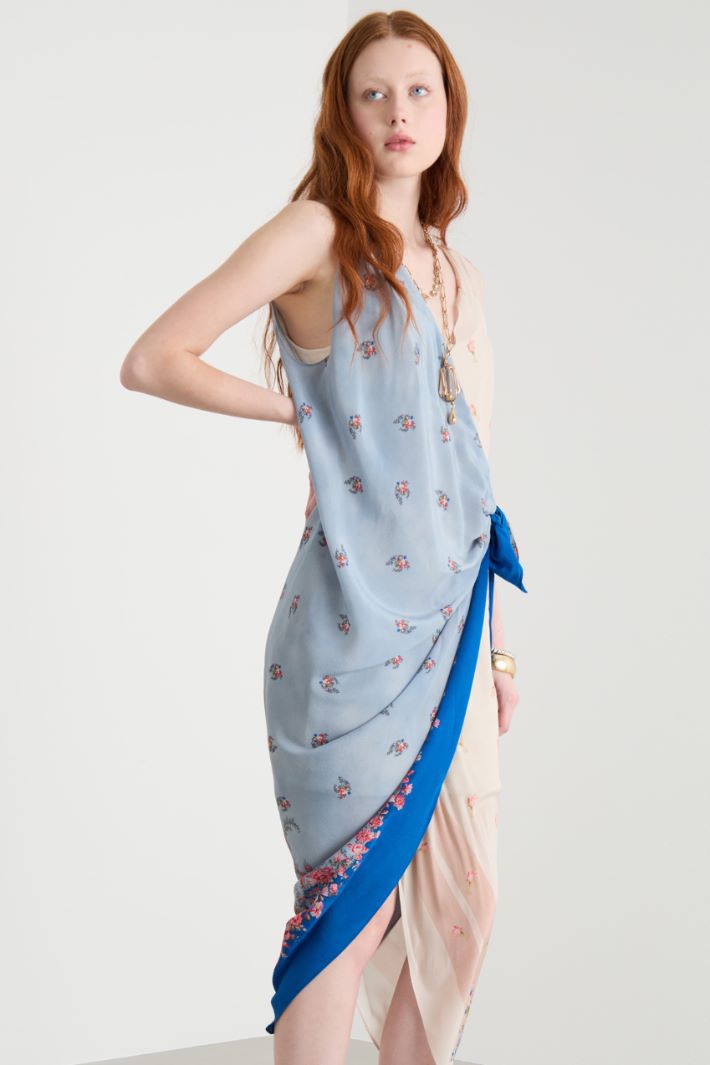 Knot-detail asymmetric dress Intrend - 2