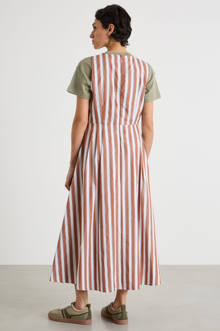 Abito in popeline con scollo a V Intrend - 4