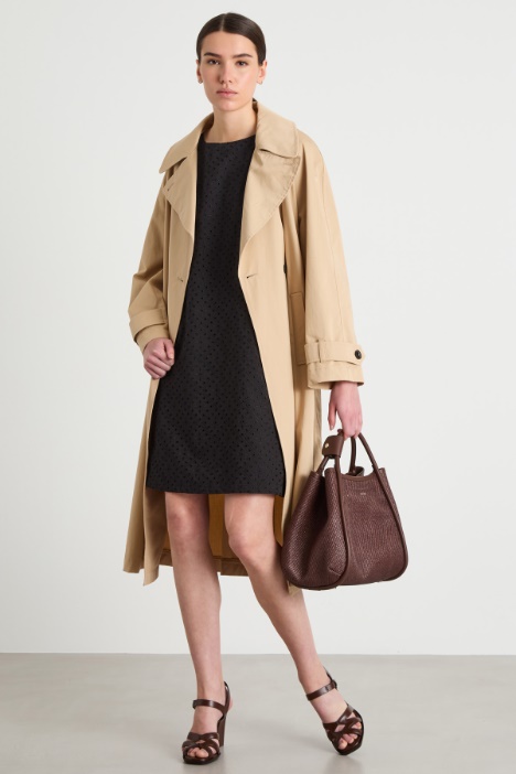 Sleeveless broderie anglaise dress Intrend