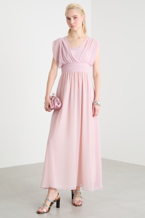 Surplice V-neck dress Intrend