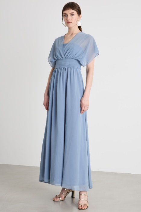 Abito con scollo a V incrociato