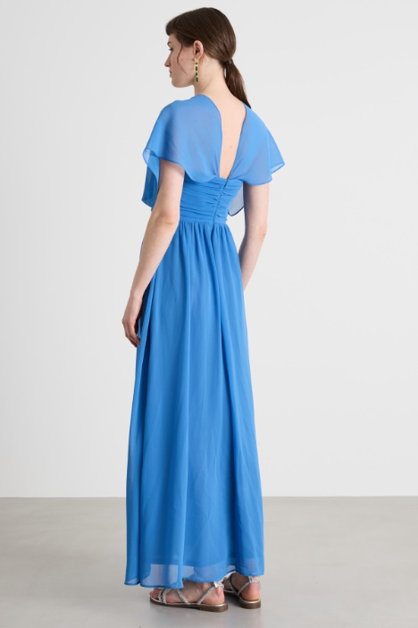 Abito con scollo a V incrociato