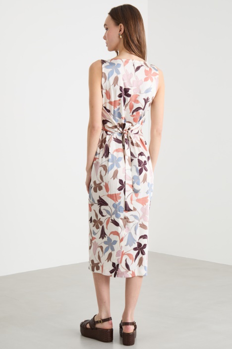 Abito a tubino stampato