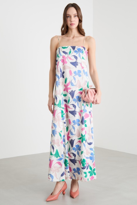 Printed twill dress Intrend