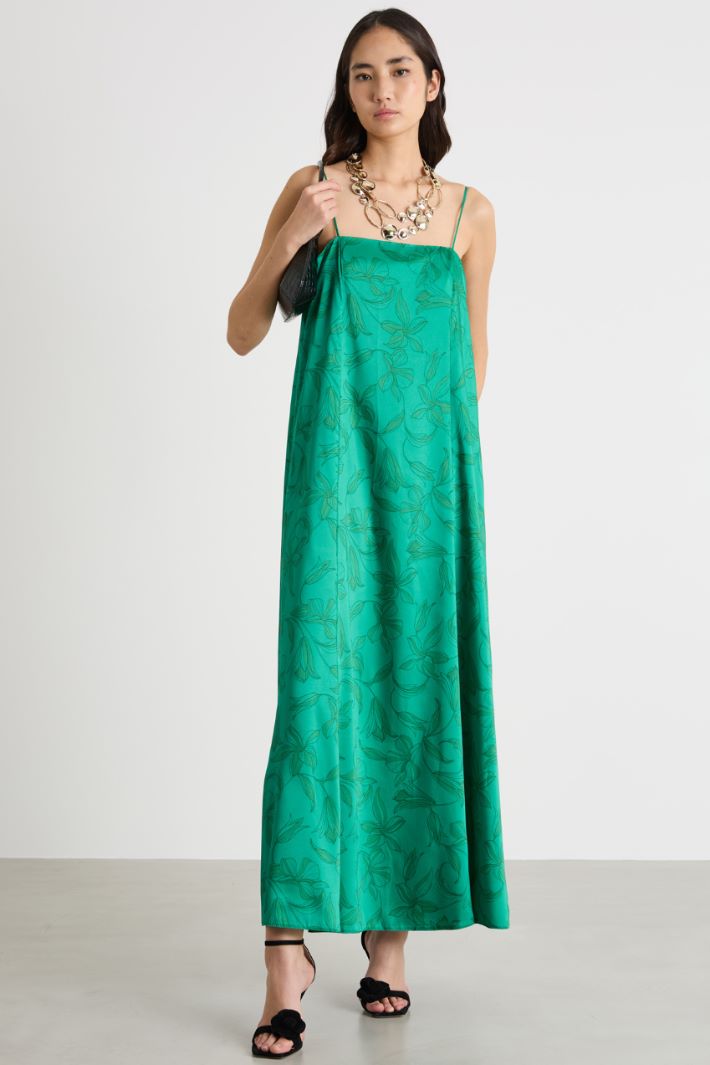 Printed twill dress Intrend