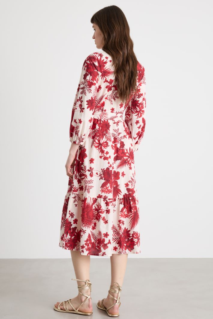 Long muslin shirt dress Intrend - 4