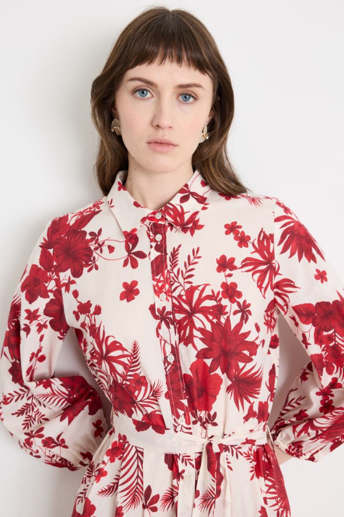 Long muslin shirt dress Intrend - 3