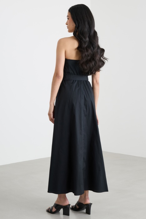 Vestido de corte princesa de popelina