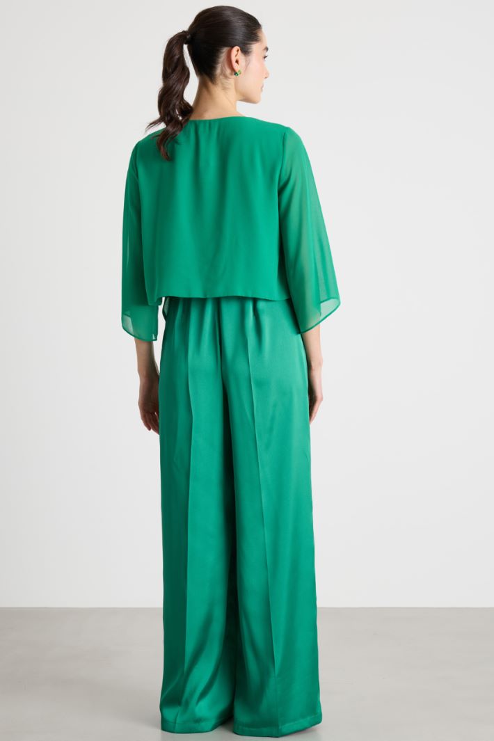 Tuta in raso tecnico con coprispalle Intrend - 4