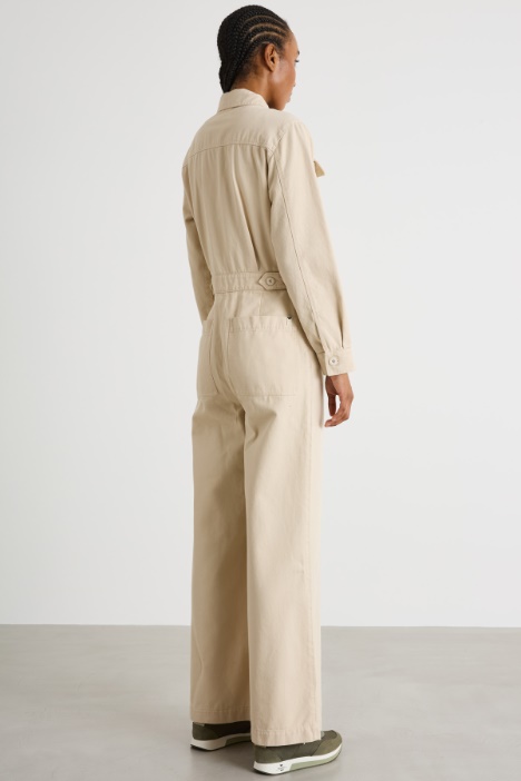 Tuta in drill con tasche