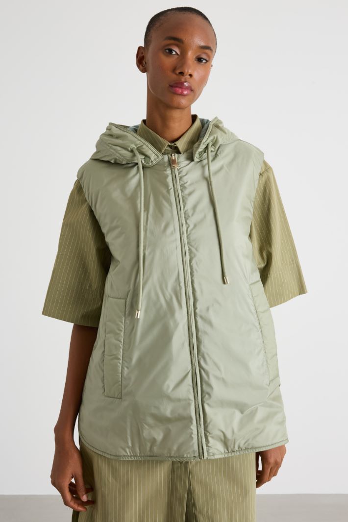 Reversible water-repellent canvas gilet Intrend - 2
