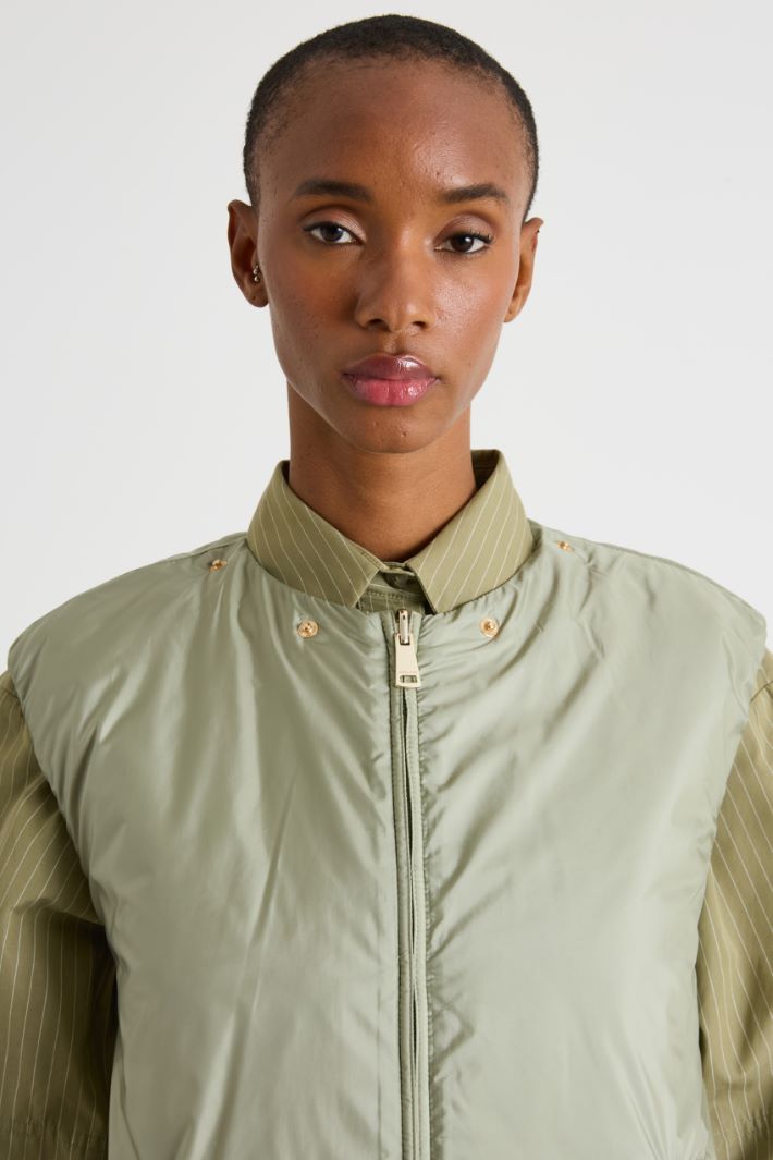 Reversible water-repellent canvas gilet Intrend - 3