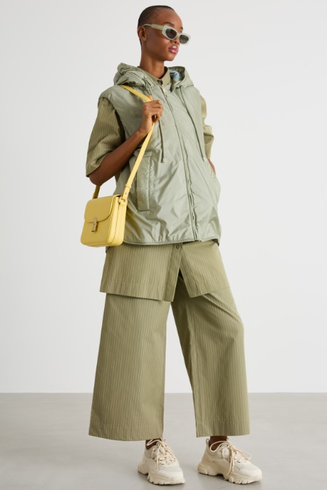 Reversible water-repellent canvas gilet Intrend