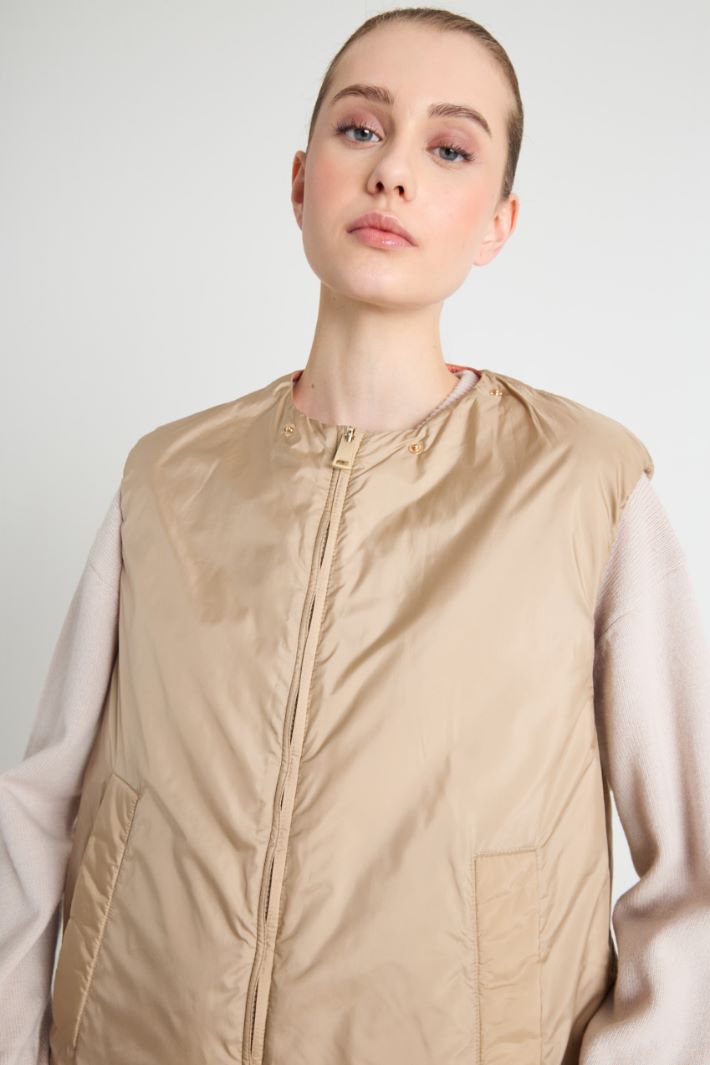Reversible water-repellent canvas gilet Intrend - 3