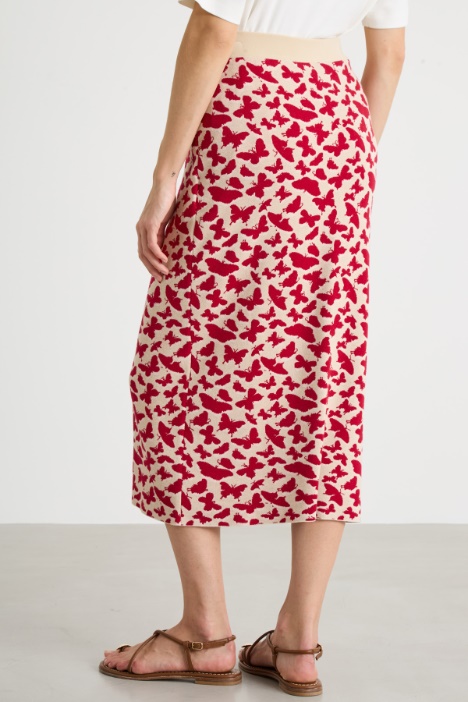 Gonna in maglia jacquard