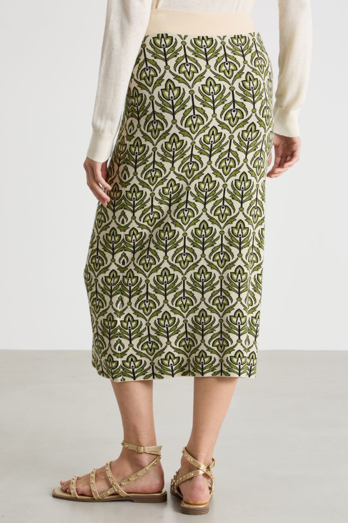 Jacquard knit skirt Intrend - 4